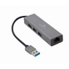 Cablexpert | USB AM Gigabit network adapter with 3-port USB 3.0 hub | A-AMU3-LAN-01