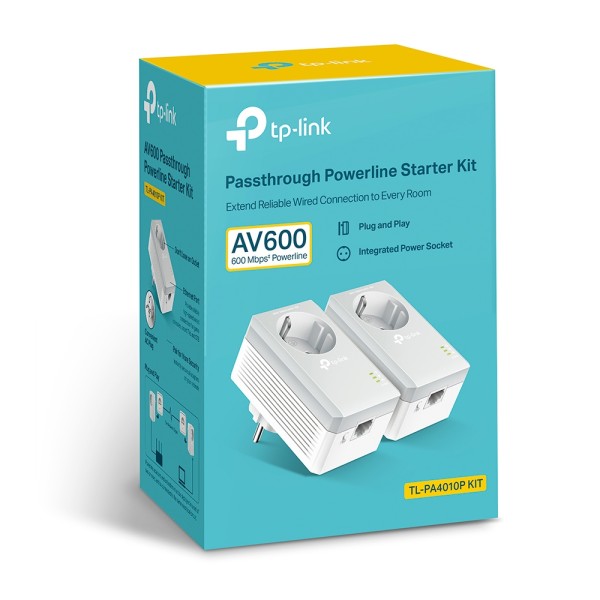 TP-LINK | Passthrough Powerline 600 Starter ...