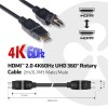 CABLE HDMI TO HDMI 2M/M/M CAC-1360 CLUB3D