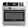 Ravanson KWGE-K90 Glass Inox gas-electric cooker