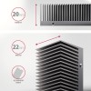 AXAGON CLR-M2XT ALU Heatsink for single or double-sided M.2 SSD, height 24mm