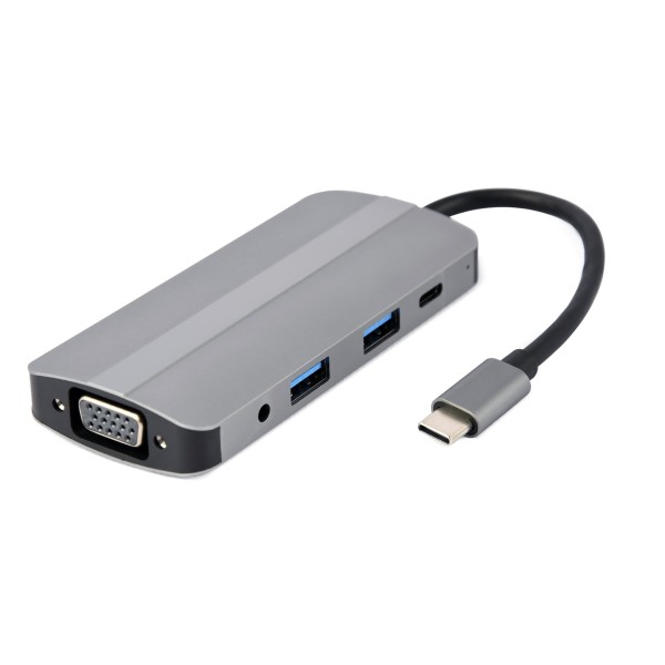 Gembird A-CM-COMBO8-02 notebook dock/port replicator USB ...