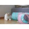 KERBL Large Triangular Tunnel with Plush Ball - Cat Toy - 80x50x25 cm