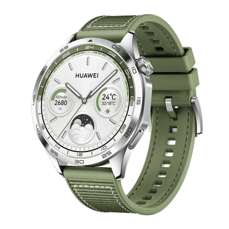 GT 4 | Smart watch | GPS (satellite) | AMOLED | 46mm | Waterproof | Green Woven