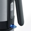 Severin WK 3409 electric kettle 1.7 L 2200 W Black, Stainless steel