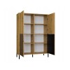 KAMARO 4DK SLIM/GŁ OAK ARTISAN DISPLAY CABINET