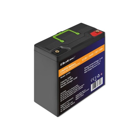 QOLTEC 53702 LiFePO4 battery / 24Ah