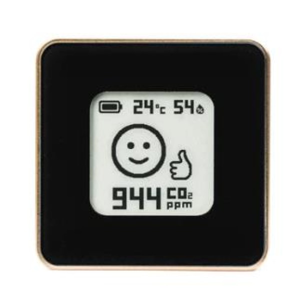 SMART HOME AIR QUALITY SENSOR/GOLD/BLACK AIRV-ELEG ...