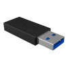 Raidsonic | ICY BOX Adapter for USB 3.1 (Gen 2), Type-A plug to Type-C socket | IB-CB015