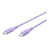 Goobay USB-C Silicone Cable, 1.5 m, purple