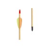Poe Lang Target Wooden 30" D-027A-B1 Wooden arrows 5 pcs
