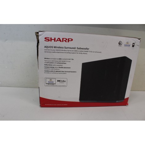 SALE OUT. Sharp AQUOS Wireless Surround Subwoofer | Sharp | AQUOS Surround Subwoofer | CP-AWS0101 | Wi-Fi | DAMAGED PACKAGING | Wireless connection