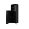 Cabinet ABETO 60x40x176.5 cm gloss black/black