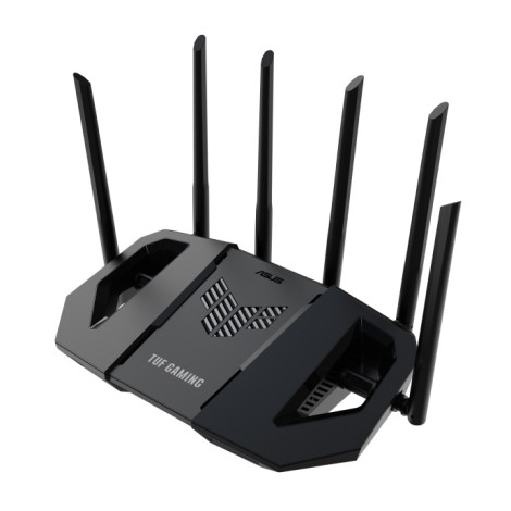 Asus | Dual Band WiFi 7 Extendable Gaming Router | TUF Gaming BE6500 | 802.11be | 6500 Mbit/s | Ethernet LAN (RJ-45) ports 4 | Mesh Support Yes | MU-MiMO Yes | Antenna type External fixed | 1