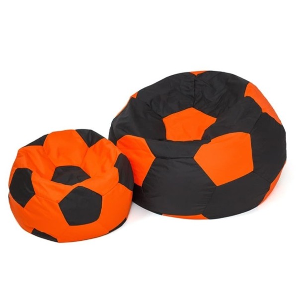 Sako bag pouf Ball black-orange L ...