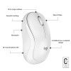 Logitech Silent Mouse | M240 | Wireless | Bluetooth | White
