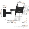 Vogels | Wall mount | MA2040-A1 | Full motion | 19-40 