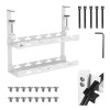 Maclean under-desk cable organizer, max. load 5kg, 2 levels, white, MC-104 W