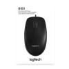 MOUSE USB OPTICAL B100/BLACK OEM 910-003357 LOGITECH