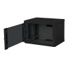 Digitus | Wall Mounting Cabinet | DN-19 07-U-SW | Black | IP protection class: IP20; Front door: Glass door, single opening; Cabinet type: Wall mounting cabinet; Equipment mounting depth min.-max.: 305-370 mm; Load capacity: 100 kg; Dimensions 420 x 600 x