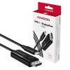 AXAGON RVC-DPC USB-C -> DisplayPort cable 1.8m 4K/60Hz