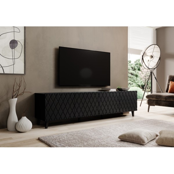 RTV cabinet ASTI 200x42x52 matte black