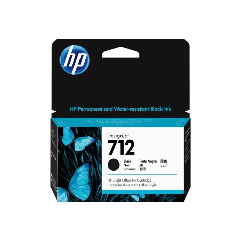 HP 712 38-ml Black DesignJet Ink