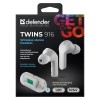 Bluetooth headphones TWINS 916 WHITE