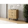 SCANDI 3S SLIM OAK ARTISAN CHEST OF DRAWERS