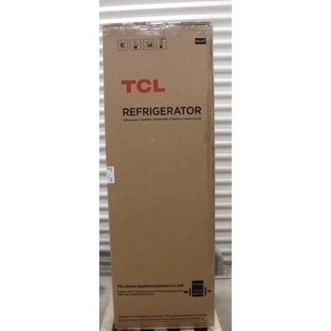 SALE OUT. TCL Refrigerator | RP340BSD1 | Energy efficiency class D | Free standing | Combi | Height 185 cm | No Frost system | Fridge net capacity 223 L | Freezer net capacity 117 L | Display | 35 dB | Grey | DAMAGED PACKAGING, DENT ON DOOR AND TOP