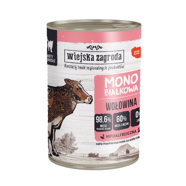 WIEJSKA ZAGRODA Mono-protein Beef - wet ...