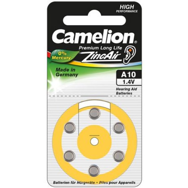 Camelion | A10/DA10/ZL10 | Zinc air ...