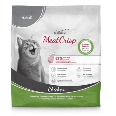 PLATINUM MeatCrisp Adult Chicken - dry cat food - 400g