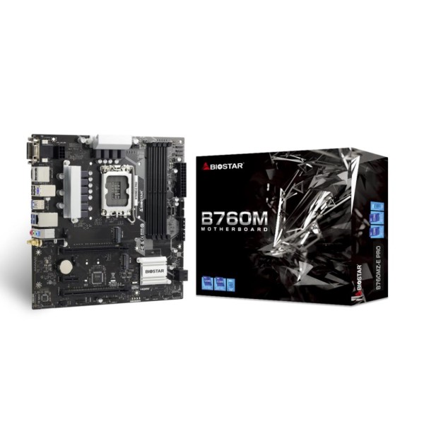 Mainboard|BIOSTAR|Intel B760 Express|LGA1700|Micro-ATX|Memory DDR5|Memory slots 4|1xPCI-Express ...