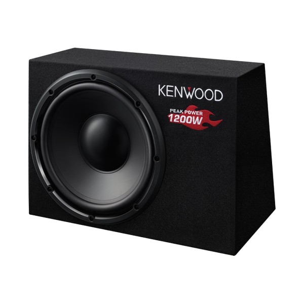 Kenwood KSC-W1200B car subwoofer Pre-loaded subwoofer ...