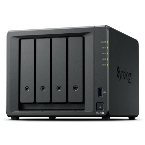 Synology DiskStation | DS425+ | Intel Celeron | J4125 | Processor frequency 2.0 GHz | 2 GB | DDR4 | Black