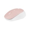 Natec | Mouse | Harrier 2 | Wireless | Bluetooth | White/Pink