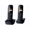 Panasonic | Cordless | KX-TG1612FXH | Built-in display | Caller ID | Black | Conference call | Phonebook capacity 50 entries | Wireless connection