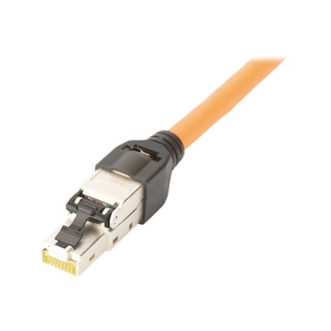 CAT 6A Field Termination Plug, STP with dust cap, Bend relief | DN-93631