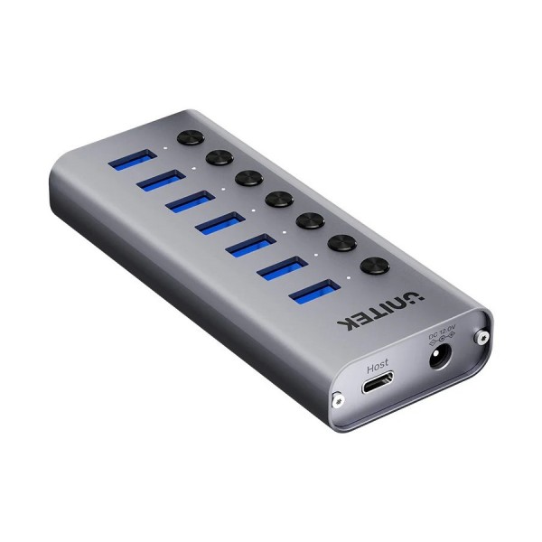 UNITEK HUB USB-A 7-IN-1 WITH SWITCHES