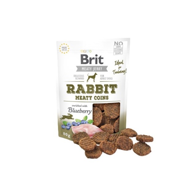 Brit Jerky Rabbit Meaty Coins - ...