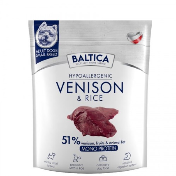 BALTICA NUTRACEUTIC Hypoallergenic Venison & rice ...