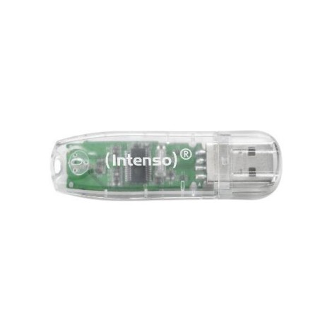 MEMORY DRIVE FLASH USB2 32GB/TRANSPARENT 3502480 INTENSO