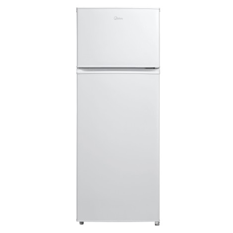 Midea Refrigerator | MDRT294FGE01 | Energy efficiency class E | Free standing | Double Door | Height 143 cm | Fridge net capacity 163 L | Freezer net capacity 41 L | 40 dB | White