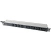 Digitus 1U Aluminum PDU, rackmountable, 4x C13, 4x C19 2x 16A Plug, 250VAC 50/60Hz open end | DN-95423