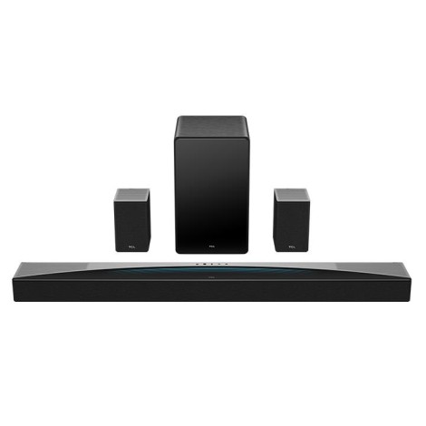 TCL Q Q85H Class 7.1.4 Channel Sound Bar with Dolby Atmos, Wireless Subwoofwer, and Wireless Surround Speakers