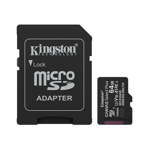 MEMORY MICRO SDXC 64GB UHS-I/W/ADAPTER SDCS3/64GB KINGSTON