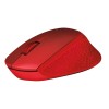 MOUSE USB OPTICAL WRL M330/SILENT RED 910-004911 LOGITECH