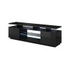 RTV cabinet EVA 180x40x56 black glossy