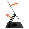 Adjustable, rotatable, ergonomic laptop stand 10–17″ LAPTOP STAND ROTO MT2662